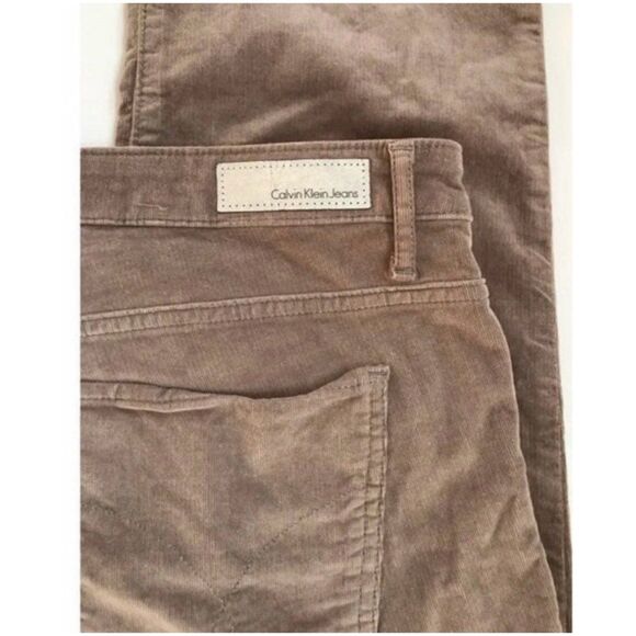 Calvin Klein & Co Women’s Plus Size 14 Tan Corduroy Straight Leg Pants - Picture 5 of 8